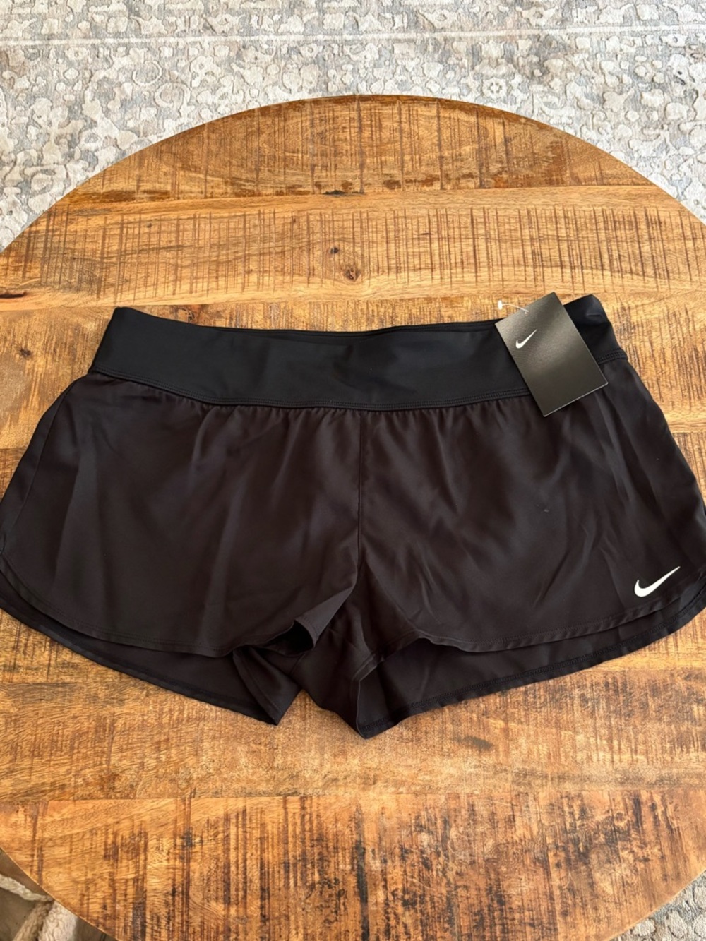 Nike Women’s Black Board Shorts with Swoosh
